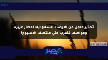 تحذير عاجل من الأرصاد السعودية: أمطار غزيرة وعواصف تضرب حتى منتصف الأسبوع!